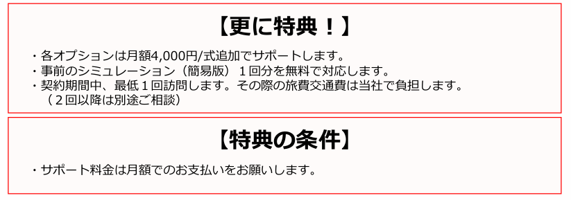 キャンペーン特典